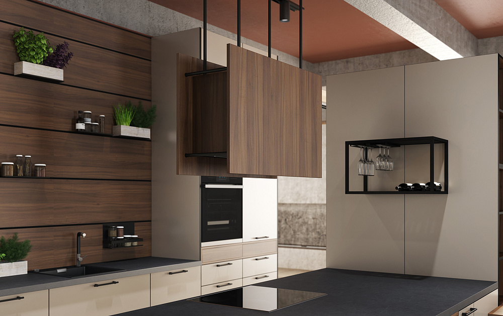 Кухня Ханна Блэк минимализм