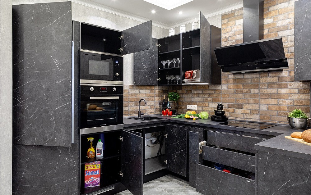 Кухня Ноа Лофт (мрамор)