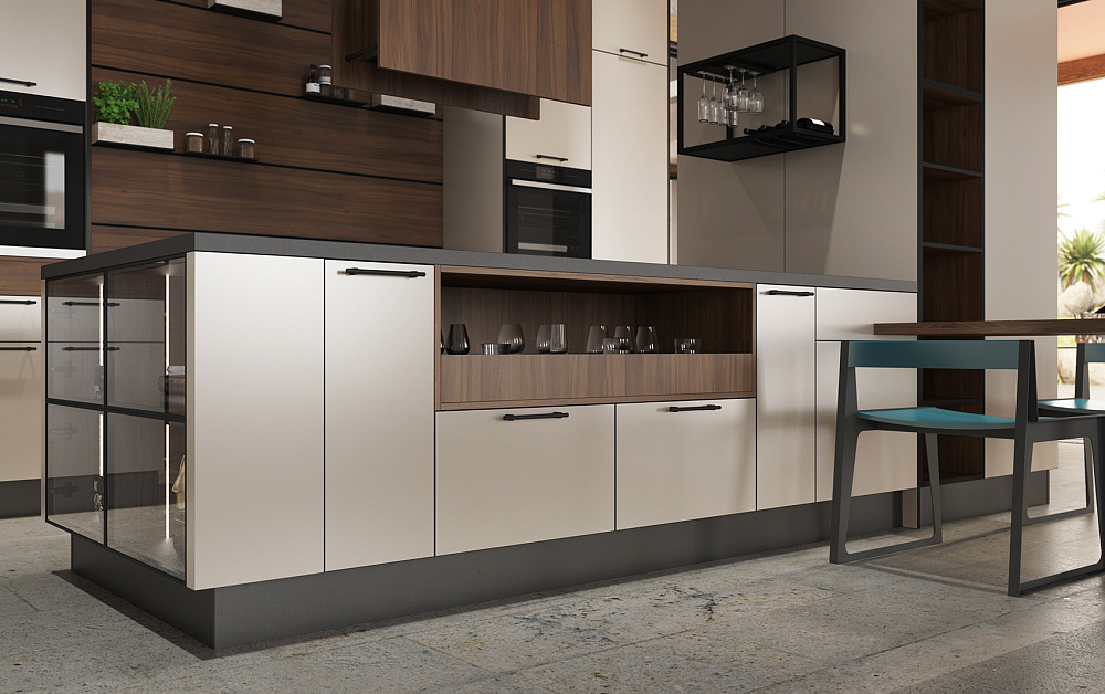 Кухня Ханна Блэк минимализм