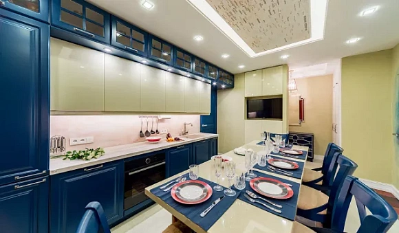 Синяя кухня в Твери