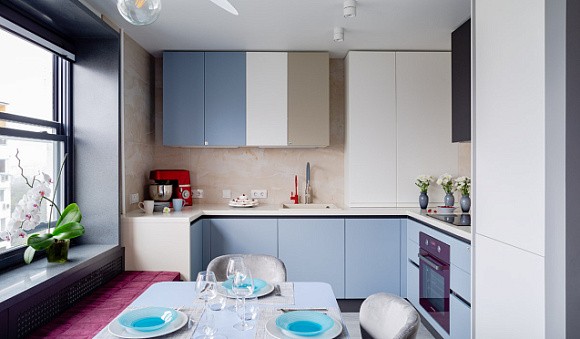 Светлая кухня в Сочи