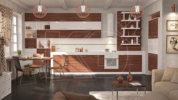 Угловая кухня Венге
