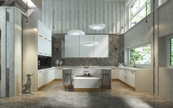 Современная дизайнерская кухня