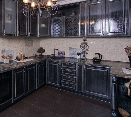 Кухня Виконт чёрный